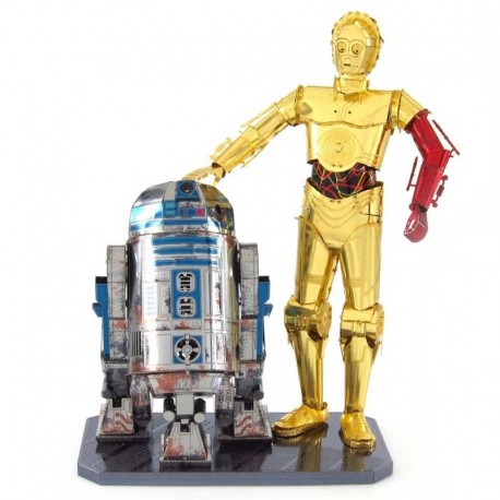 Puzzle 3D en métal - Star Wars R2-D2 et C-3PO en couleurs