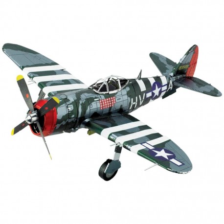 Avion de chasse P-47 Thunderbolt – Maquette 3D en métal