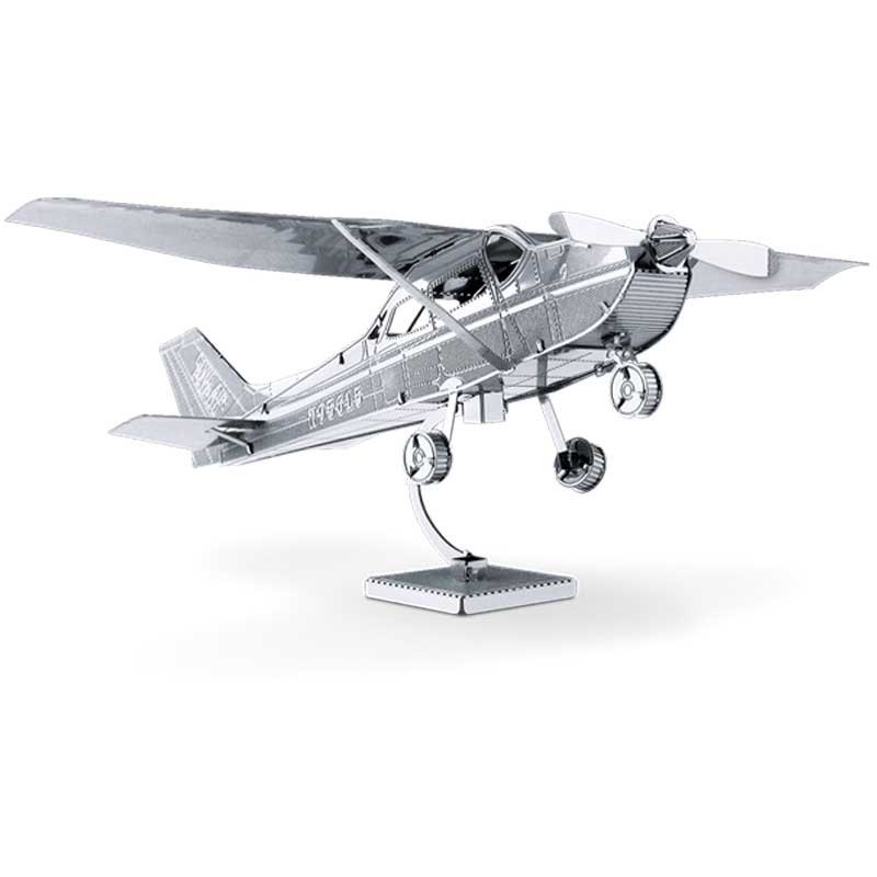 Puzzle 3D en métal - Avion Cessna 172 Skyhawk - FullMetalMaket