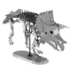Puzzle Squelette Tricératops 3D en métal